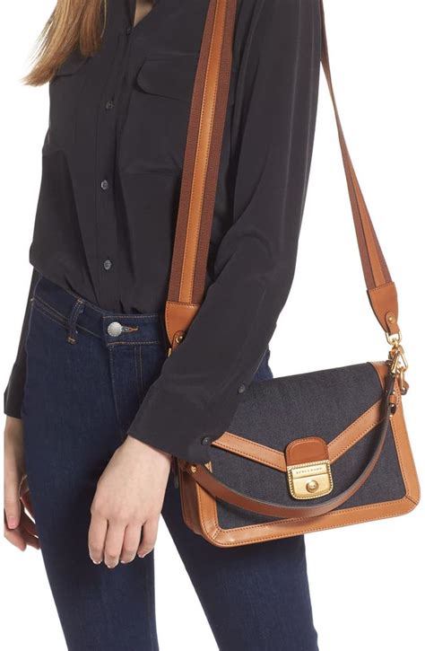 longchamp mademoiselle leather crossbody bag